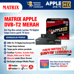 Dvb matrix apple tv t2 top set digital box Matrix Apple